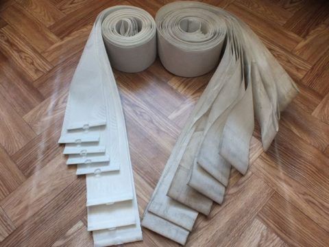 Подготовка ламелей к стирке